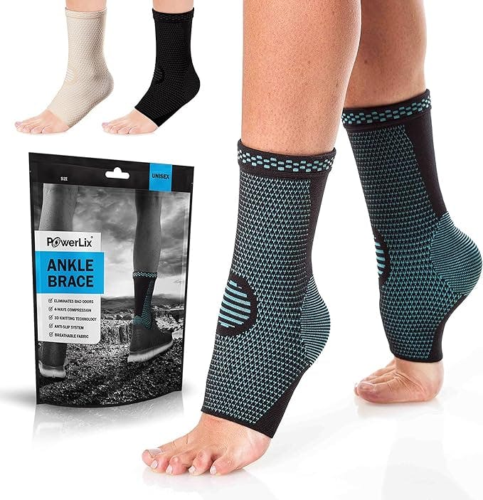 POWERLIX Ankle Brace Compression Support Sleeve